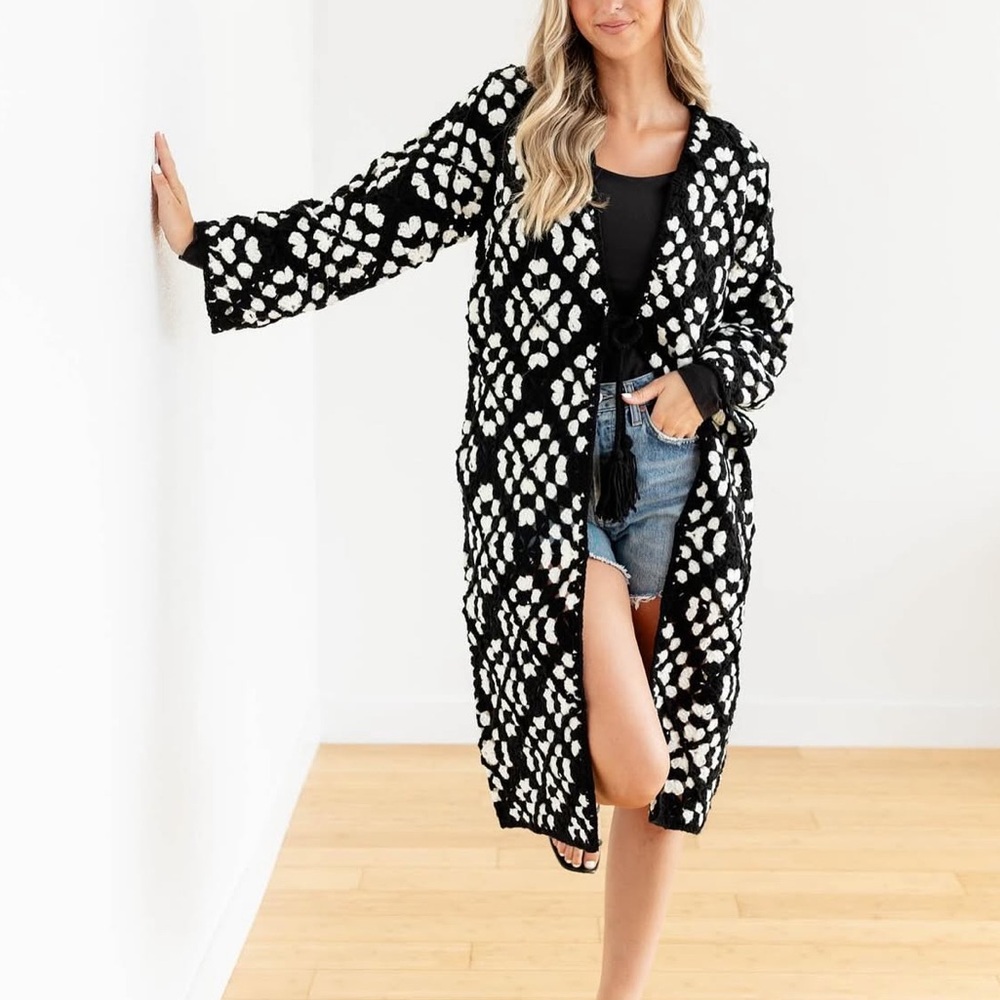 Elan Crochet Duster